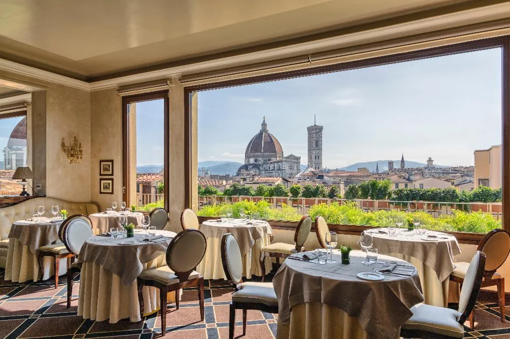 Restaurant, Grand Hotel Baglioni, Florence