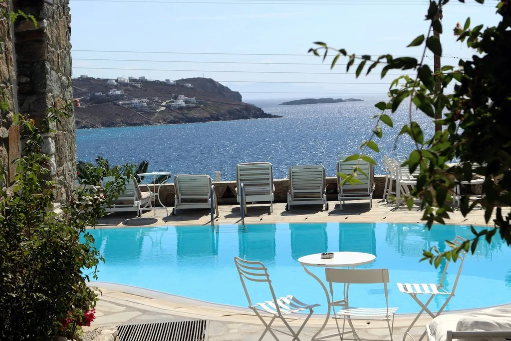 Pool, Voula's Economy Studios, Mykonos