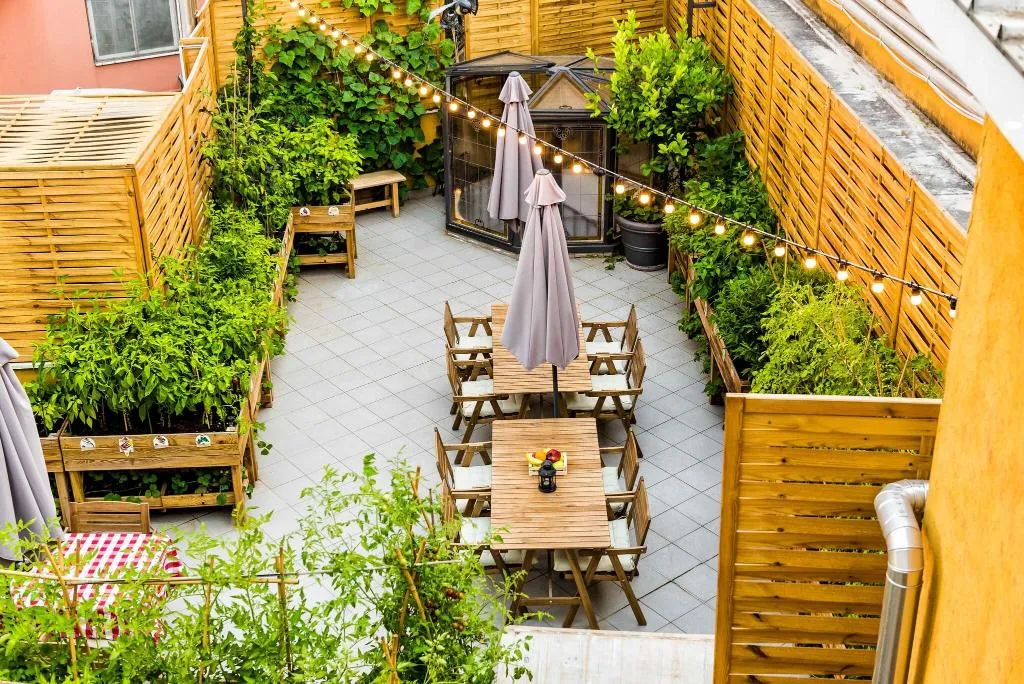 Terrace, Trilussa Palace Congress & Spa, Rome