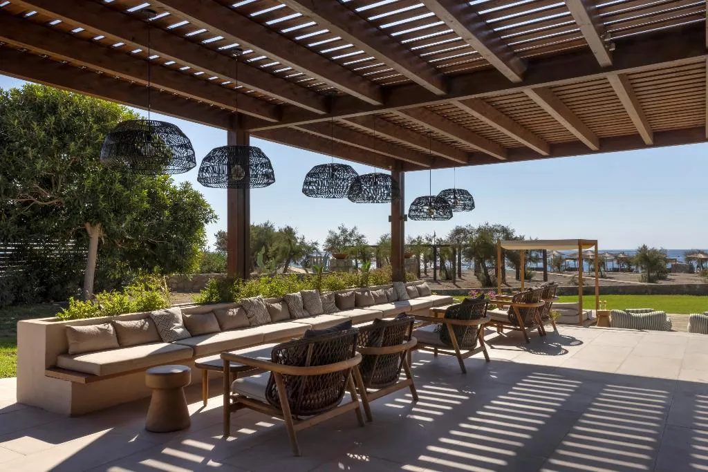 Terrace, Aulus Lindos Rhodes, Curio Collection by Hilton, Rhodes