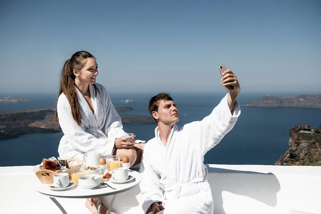 Terrace, On The Rocks Hotel, Santorini
