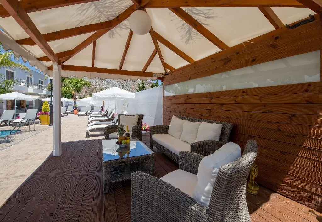Terrace, Paradice Hotel Luxury Suites, Crete