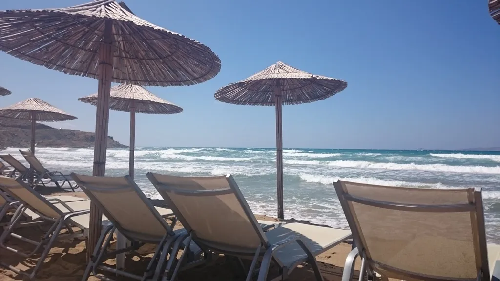 Beach, Amazones Villas Apartments, Crete