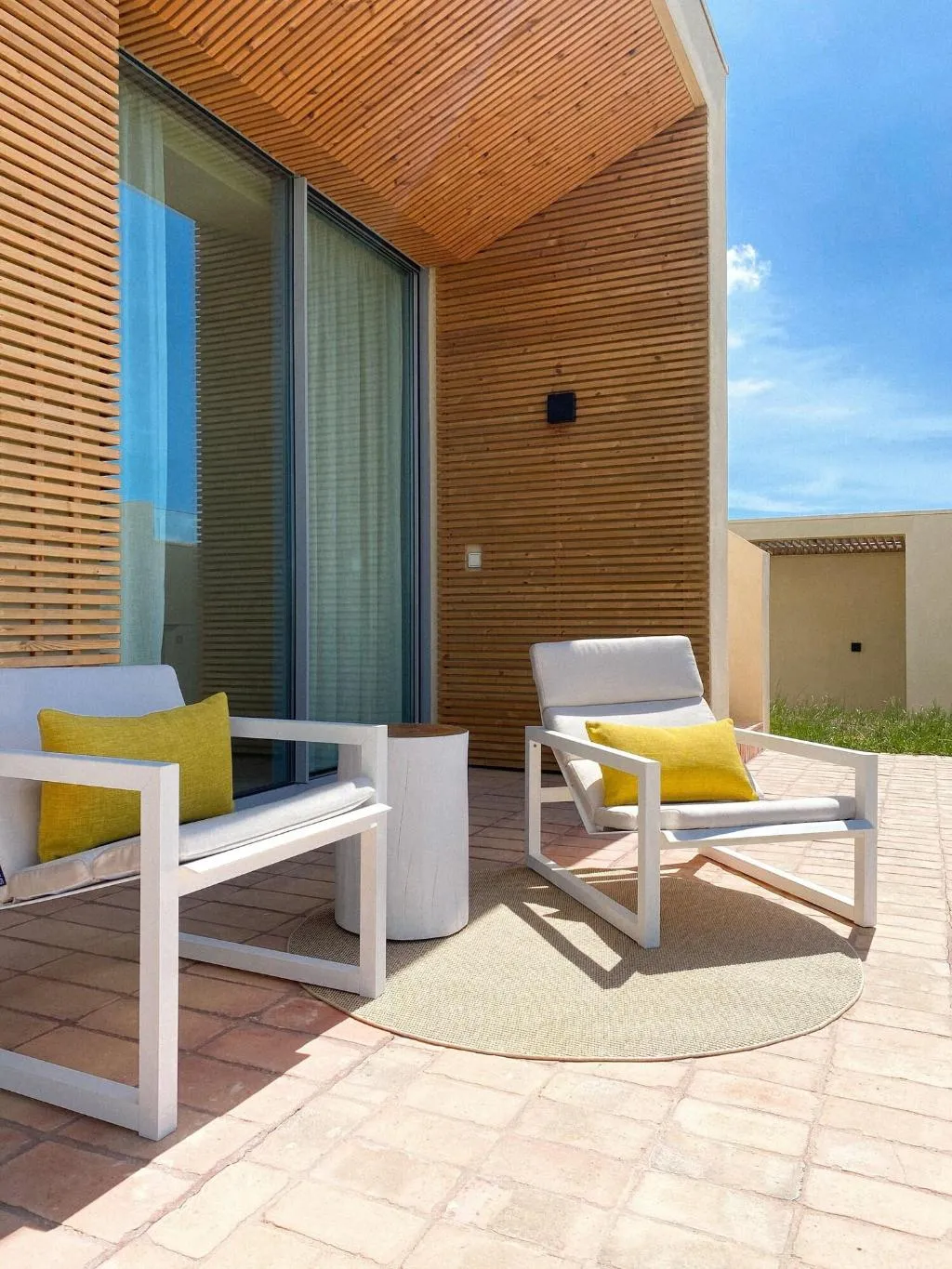 Terrace, White Shell Beach Villas, Algarve