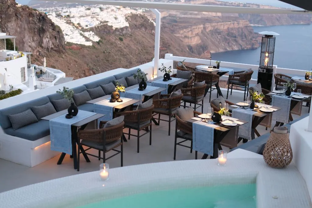 Restaurant, Aqua Luxury Suites, Santorini