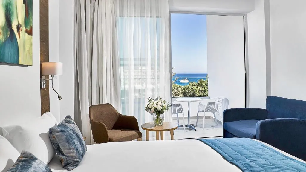Double or Twin SEA VIEW Room, Gaia Sun N Blue Hotel, Cyprus