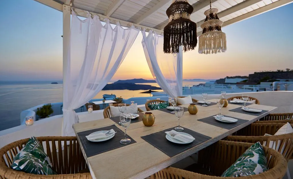 Restaurant, Volcano View Hotel, Santorini