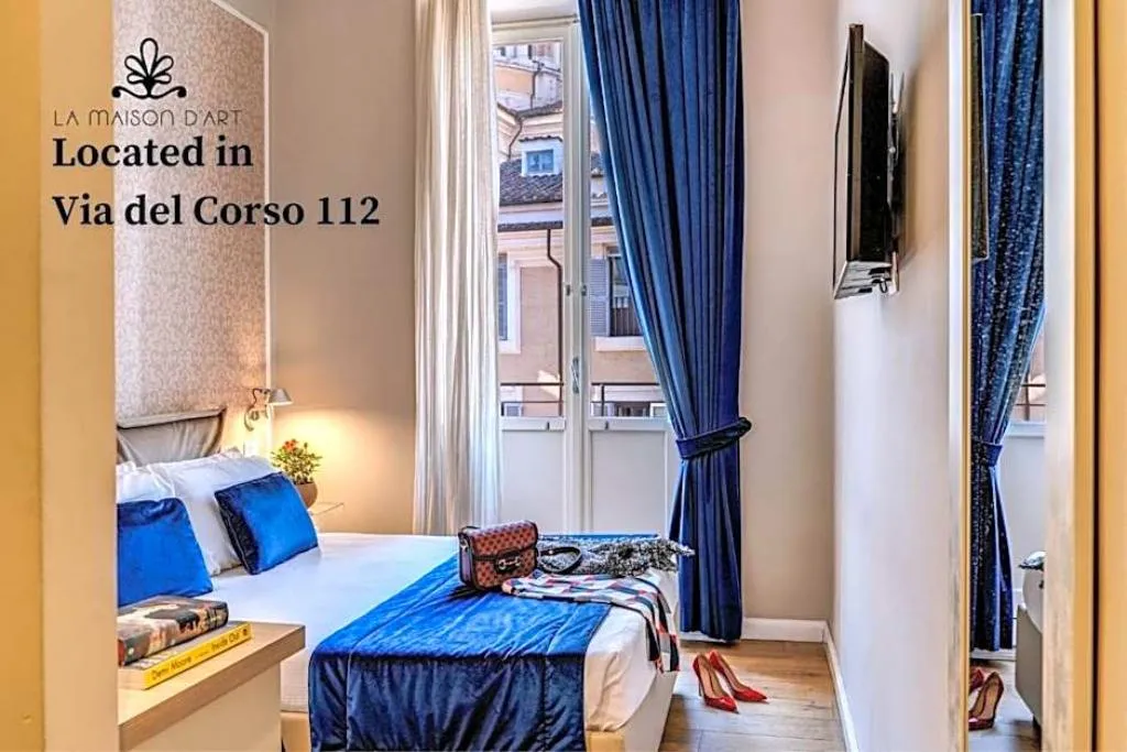 DOUBLE QUEEN SIZE BED Room, Hotel 55 Fiftyfive, Rome