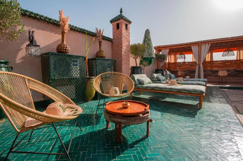 Terrace, Riad Ksar Al Amal, Marrakech