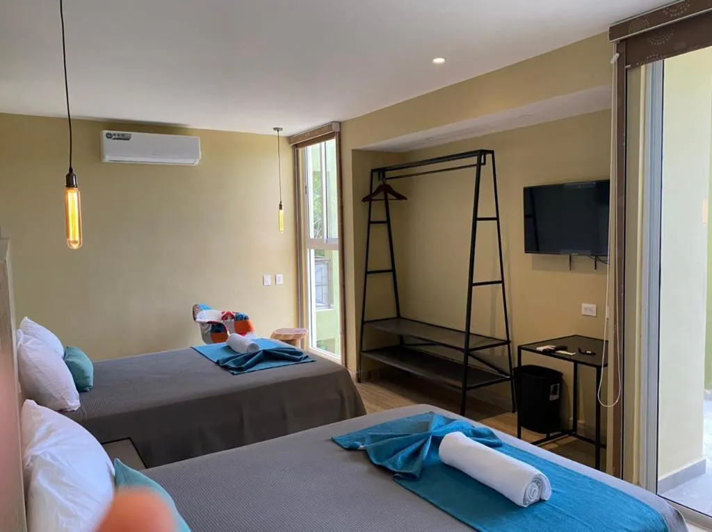 QUADRUPLE GARDEN VIEW Room, Lol-Ha Hotel Boutique, Cancun Area