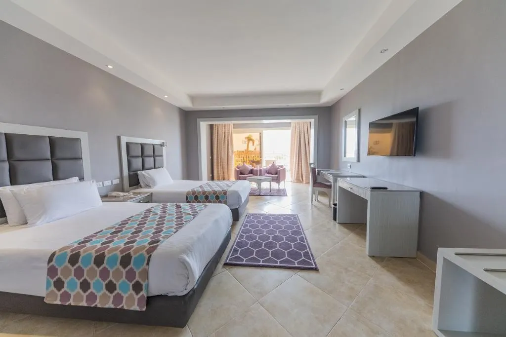 DOUBLE DELUXE SIDE SEA VIEW Room, Sunrise Crystal Bay Resort -Grand Select-, Red Sea Riviera