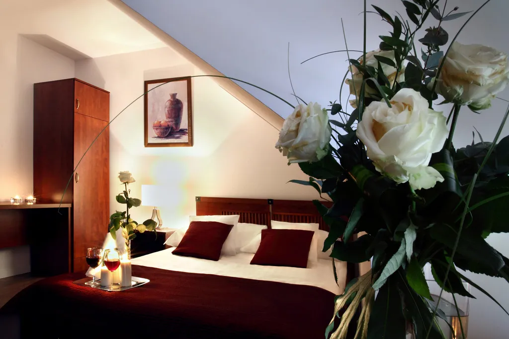 DOUBLE SINGLE USE QUEEN SIZE BED Room, Hotel B.A.S. Villa Residence, Krakow