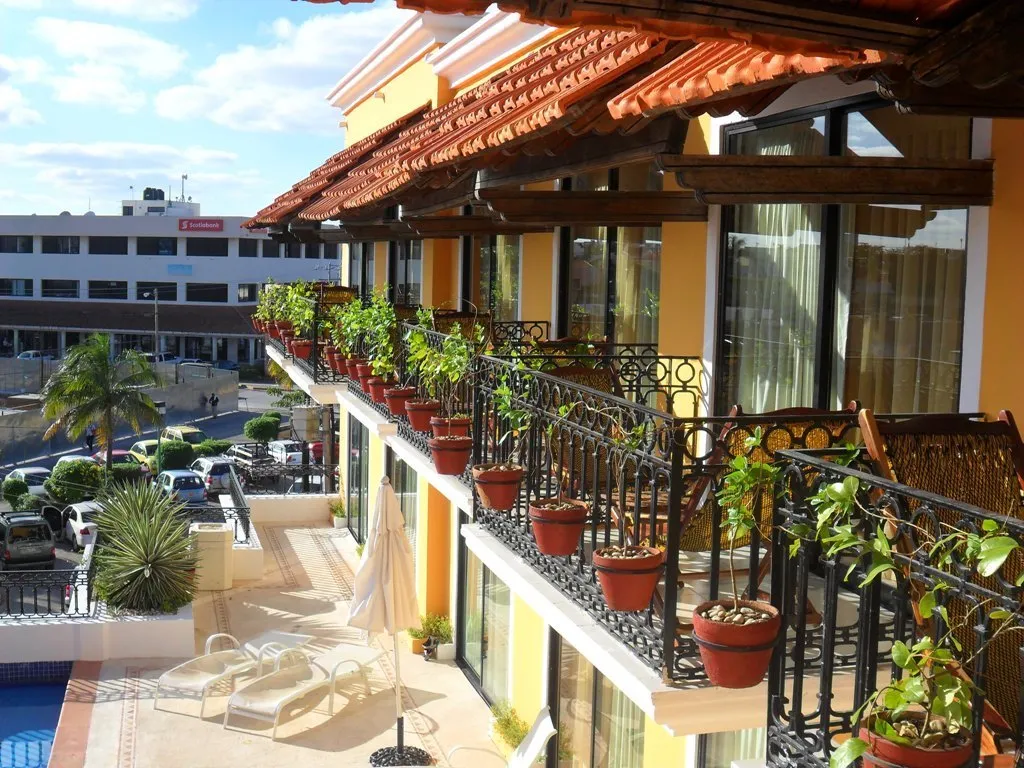 Terrace, Caribbean Paradise Boutique Hotel, Playa Del Carmen