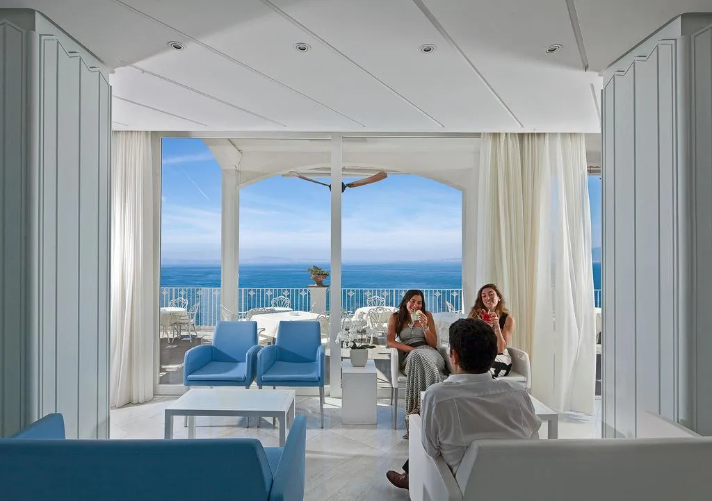 Restaurant, Grand Hotel Riviera, Naples
