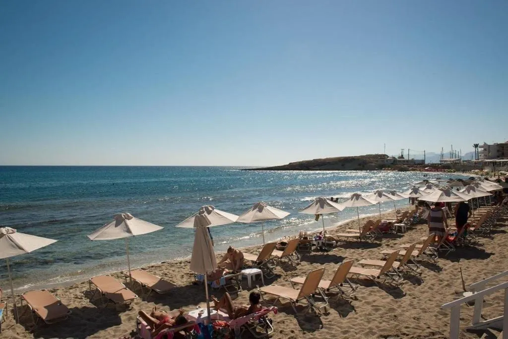 Beach, Fedra Apartments Hersonissos, Crete