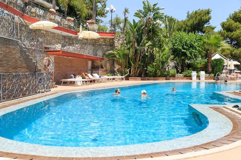 Pool, Ariston and Palazzo Santa Caterina, Taormina