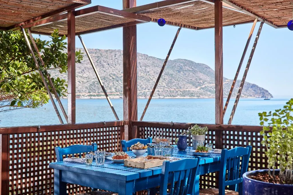 Restaurant, Phaea Blue, a member of SLH, Crete