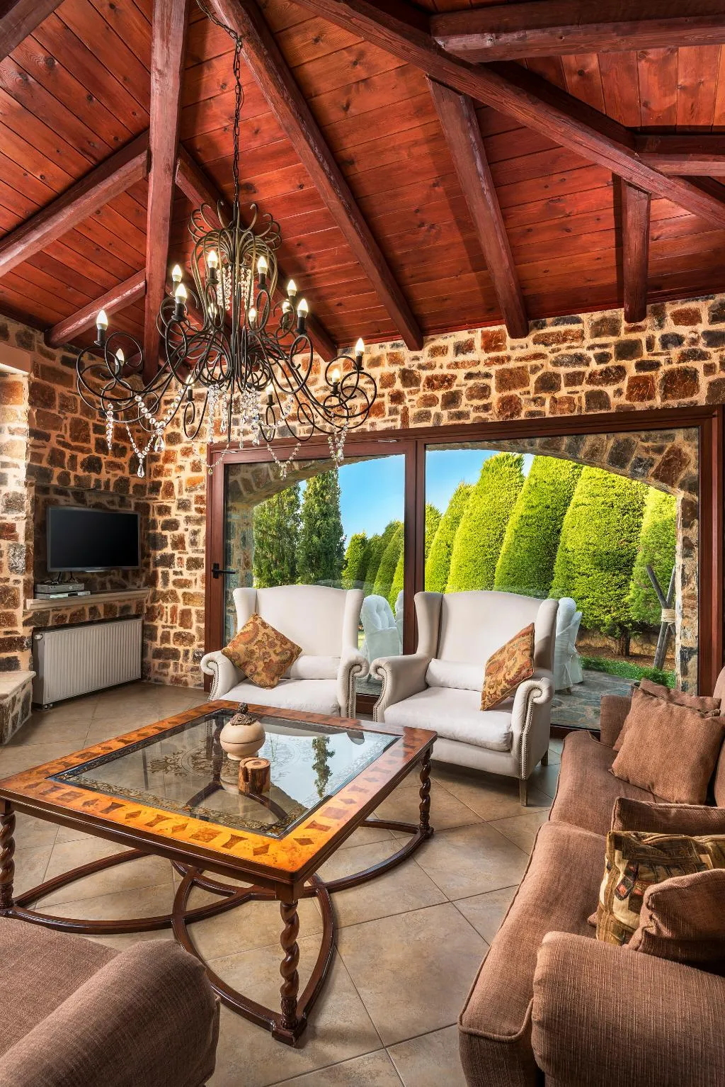 Lobby, Villa Golden Crest, Crete