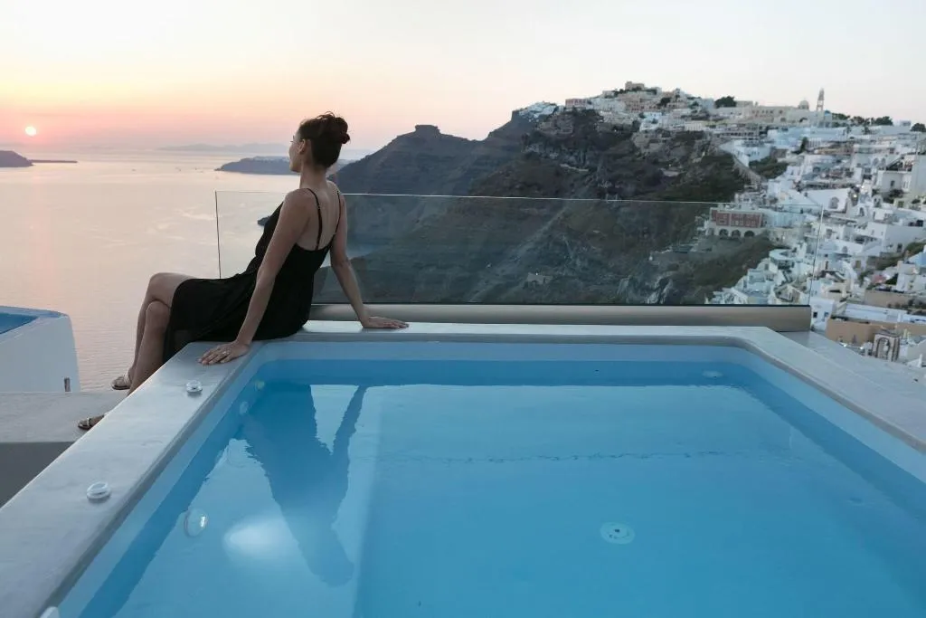 Pool, Aria Suites, Santorini