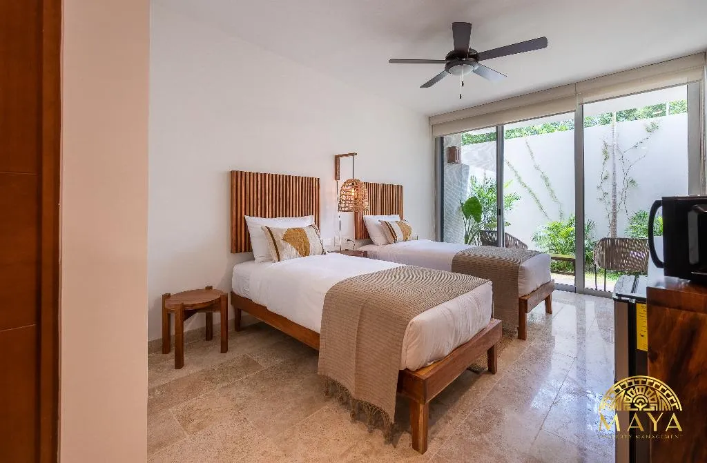 DOUBLE DELUXE TWO DOUBLE BEDS Room, Nhoa Tulum Aparthotel By Maya Pm, Cancun Area