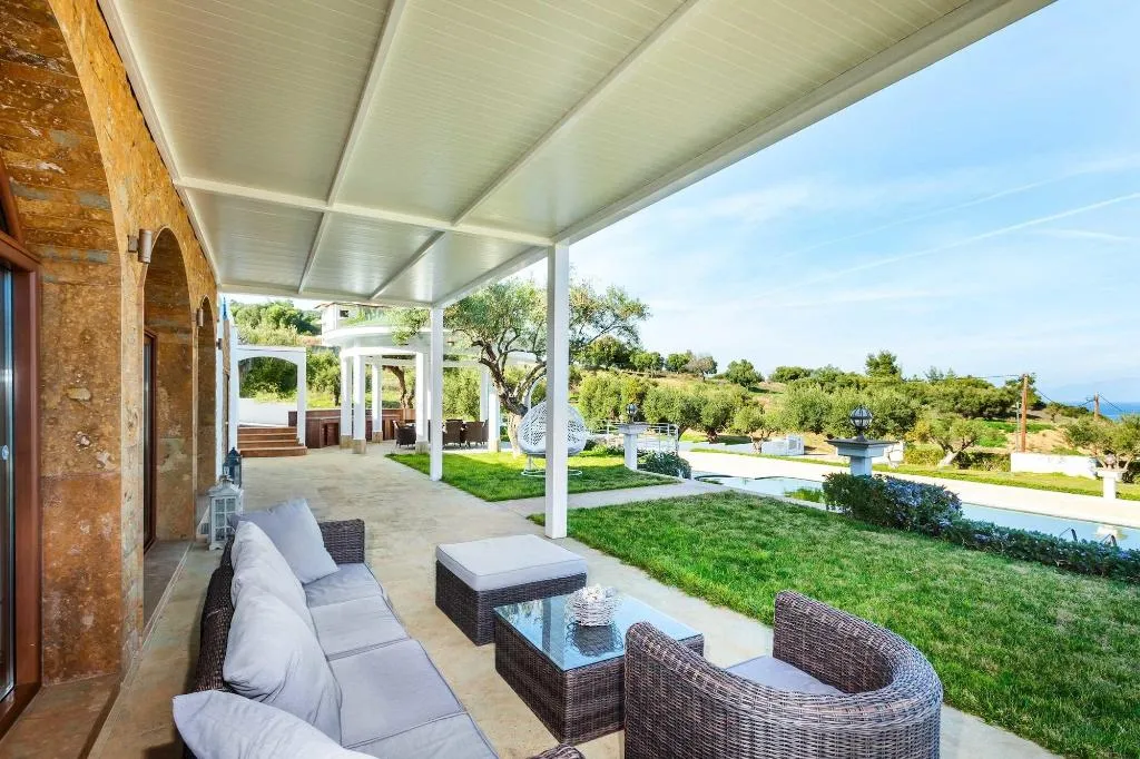 Terrace, Villa D'oro Luxury Villas & Suites, Halkidiki