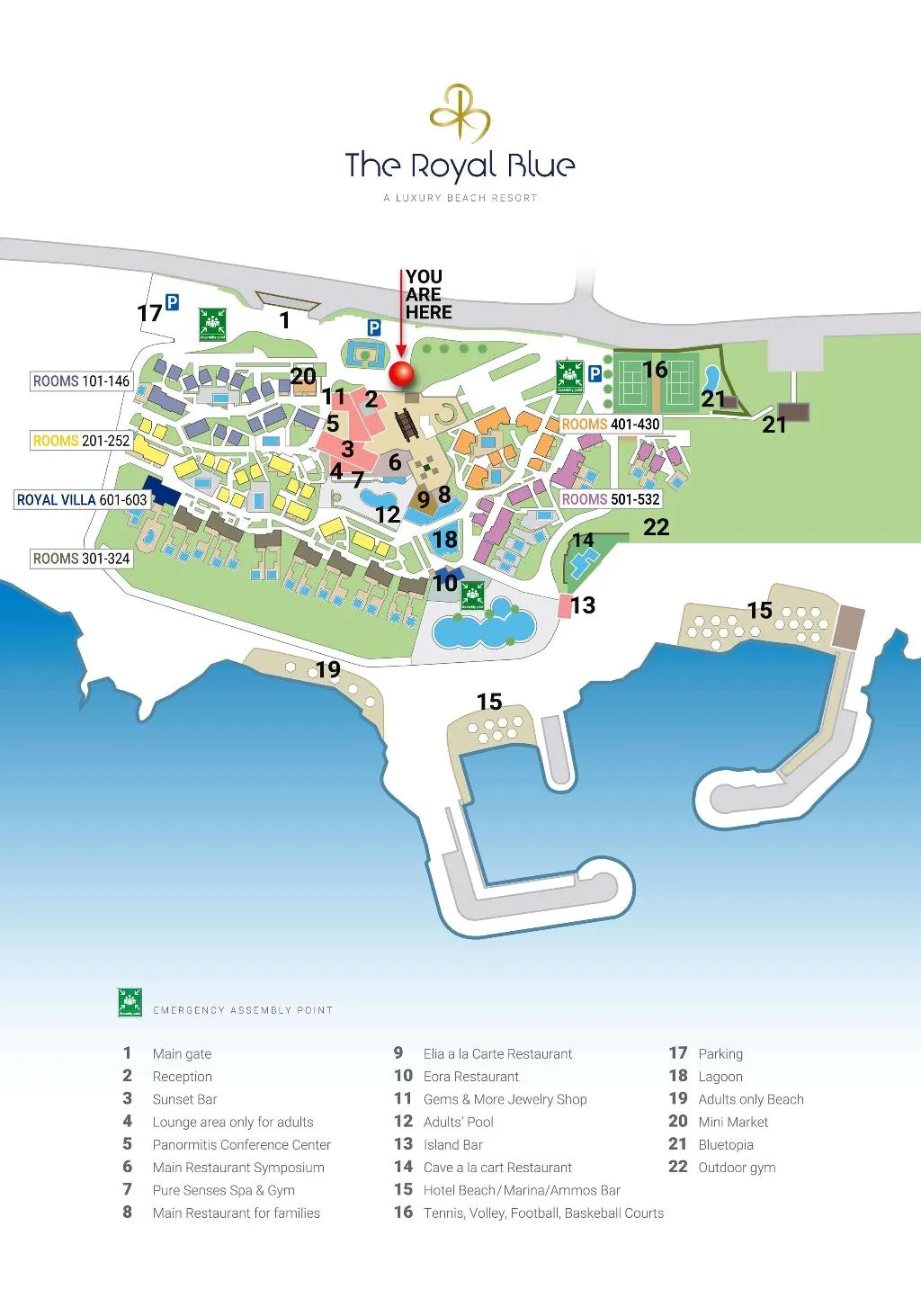 General view, The Royal Blue Resort and Spa Crete, Crete
