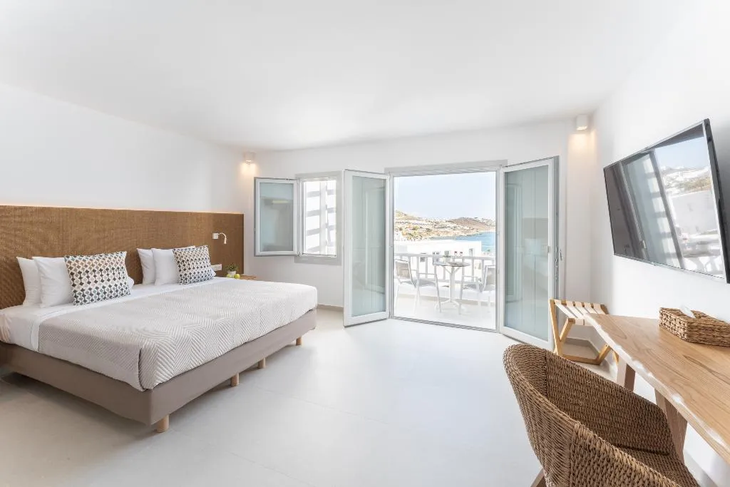 Double or Twin SUPERIOR SEA VIEW Room, Manoulas Beach, Mykonos
