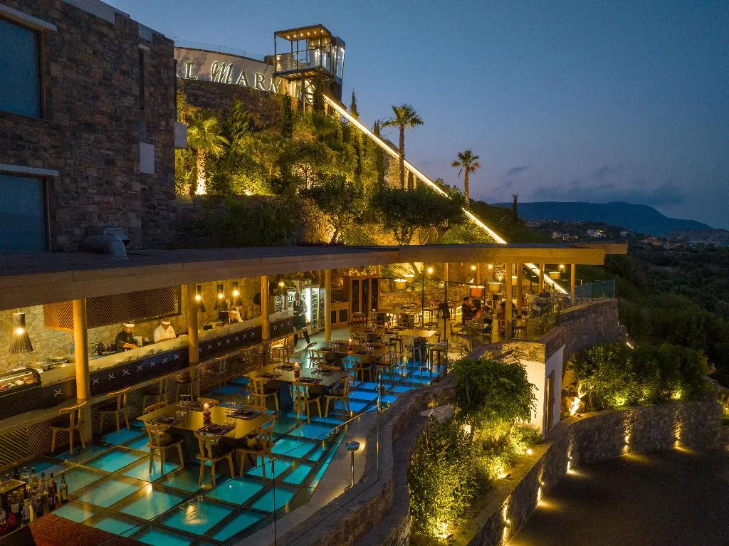Restaurant, Royal Marmin Bay Boutique & Art Hotel, Crete