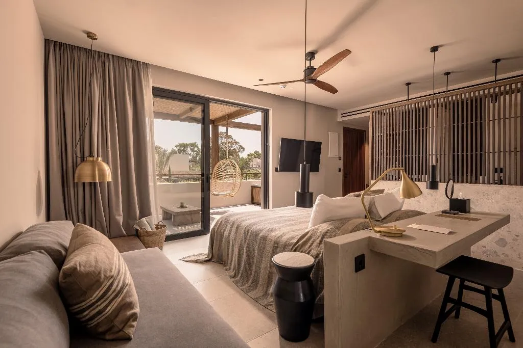 JUNIOR SUITE WITH JACUZZI Room, Theros All Suite Hotel, Kos