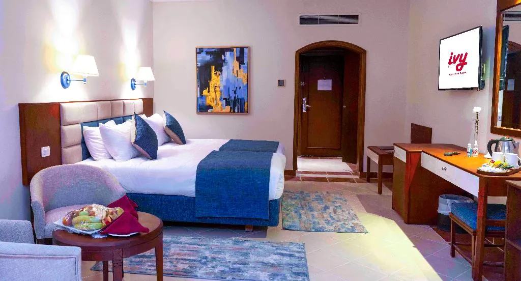 DOUBLE POOL VIEW Room, Ivy Cyrene Island  Aquapark Resort, Red Sea Riviera