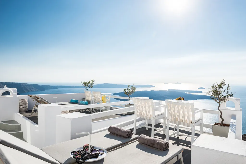 General view, On The Rocks Hotel, Santorini