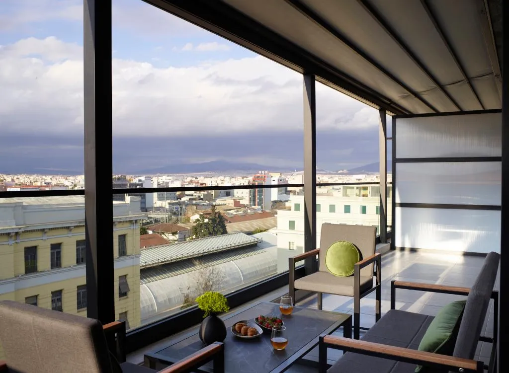 SUITE DELUXE CITY VIEW KING BED Room, The Port Square Hotel, Athens