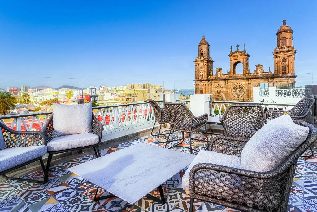 Terrace, Boutique Hotel Cordial Plaza Mayor De Santa Ana, Gran Canaria