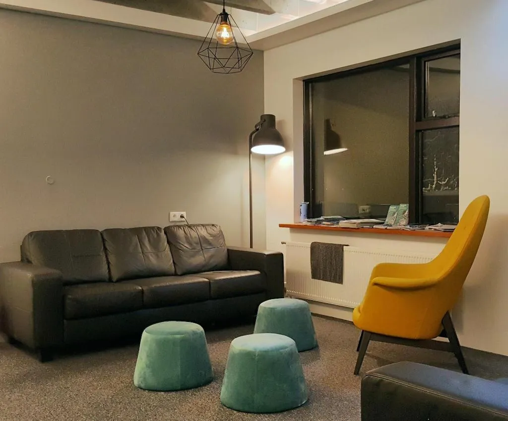Lobby, Lækur Hostel, Reykjavik