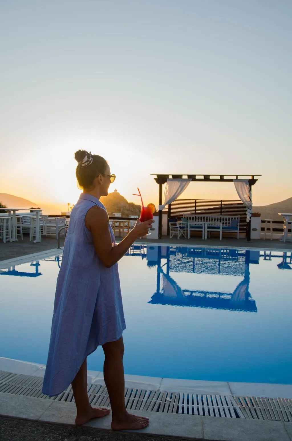 Pool, Skala, Santorini
