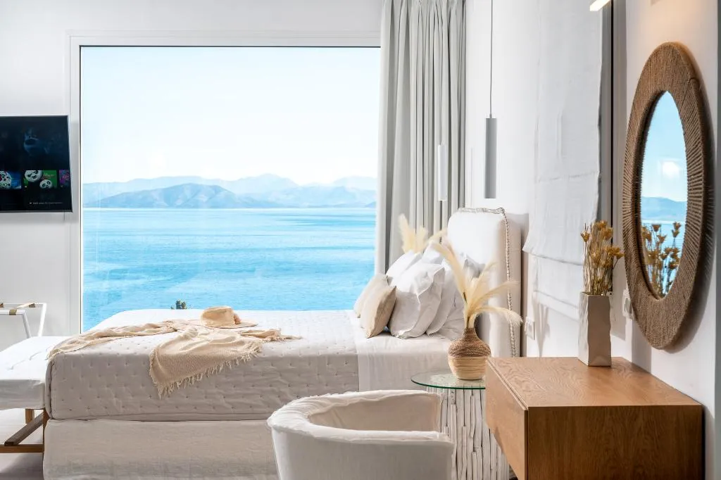 SUITE ONE BED Room, Achillion Luxury Corfu Villa, Corfu