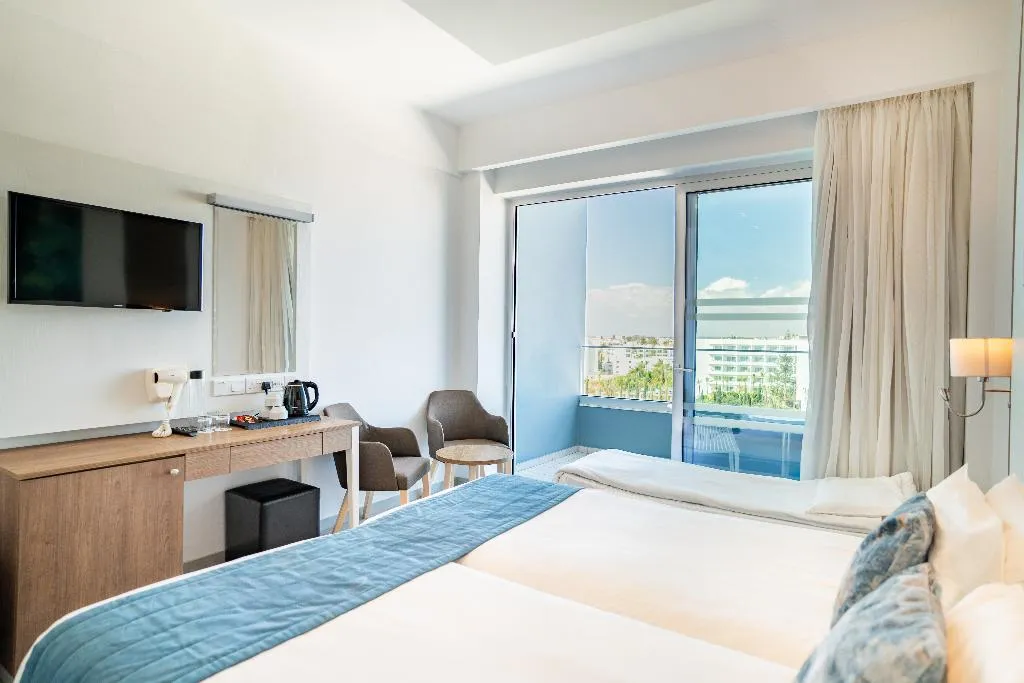 Double or Twin SIDE SEA VIEW Room, Gaia Sun N Blue Hotel, Cyprus