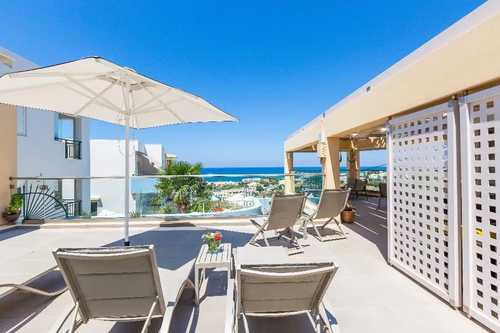Terrace, Radamanthys Apartments, Crete