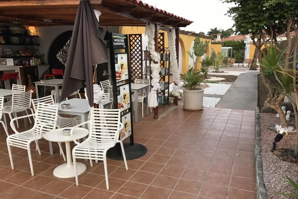 Terrace, Rainbow Golf Bungalows, Gay Boutique Resort, Gran Canaria