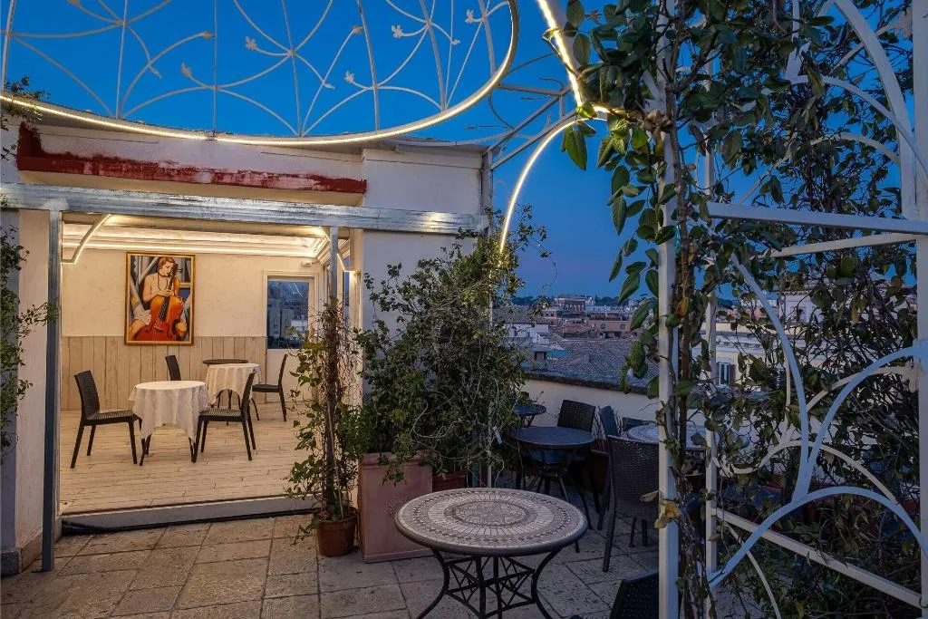 Terrace, Antica Dimora Delle Cinque Lune, Rome