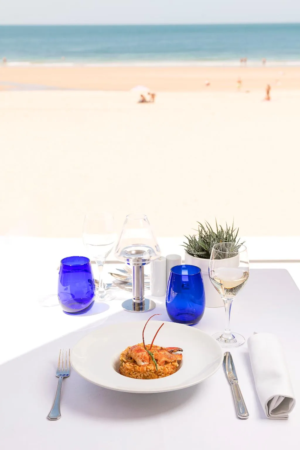 Restaurant, Playa Victoria, Costa De La Luz