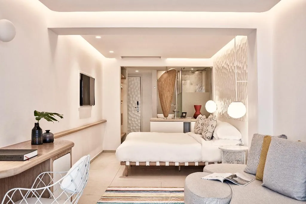 DOUBLE DELUXE SEA VIEW Room, Myconian Kyma, a Member of Design Hotels, Mykonos