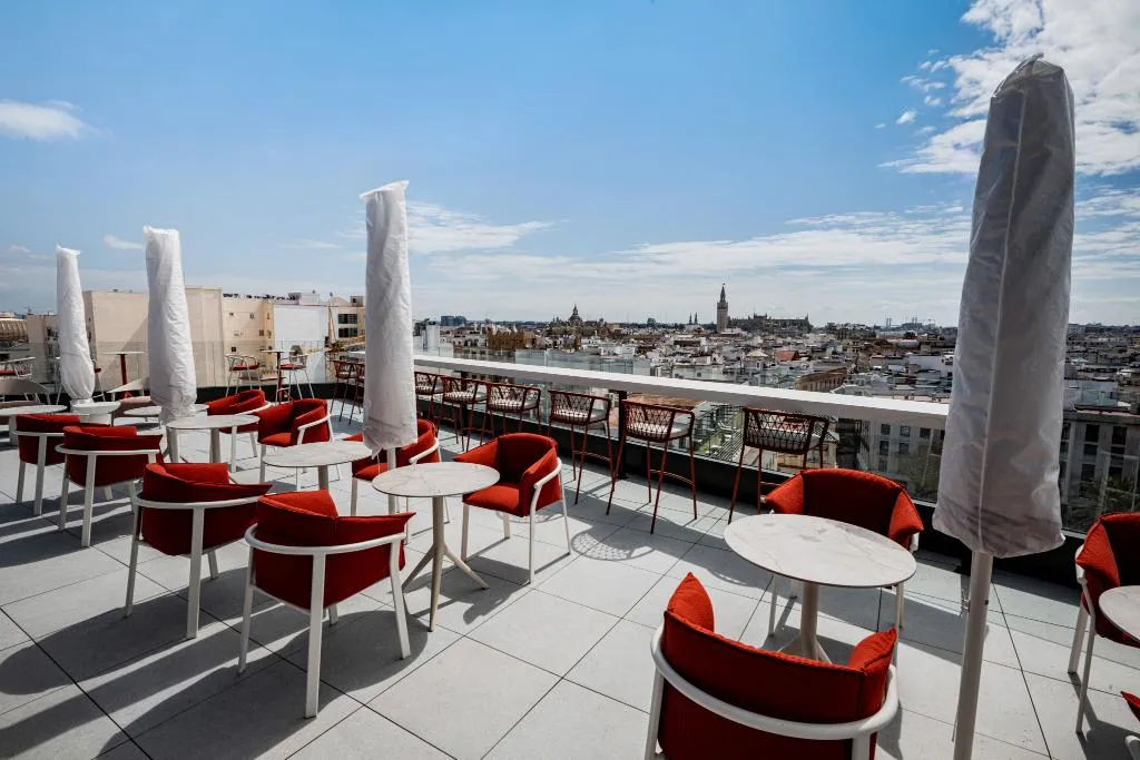 Terrace, Sercotel Sevilla Don Luciano, Seville