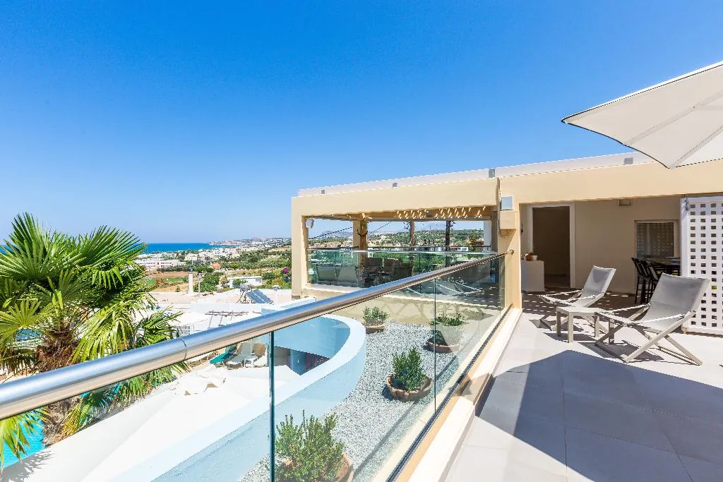 Terrace, Radamanthys Apartments, Crete