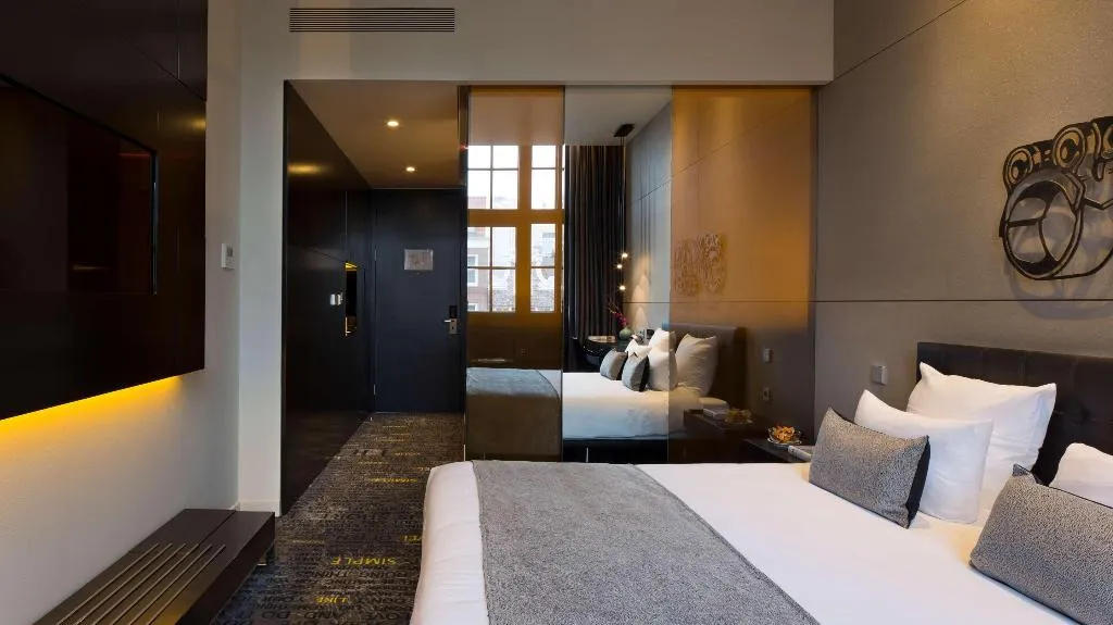 DOUBLE KING SIZE BED Room, art'otel amsterdam, Powered by Radisson Hotels, Amsterdam