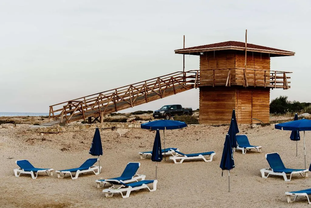 Beach, Cavo Zoe Seaside Hotel, Cyprus
