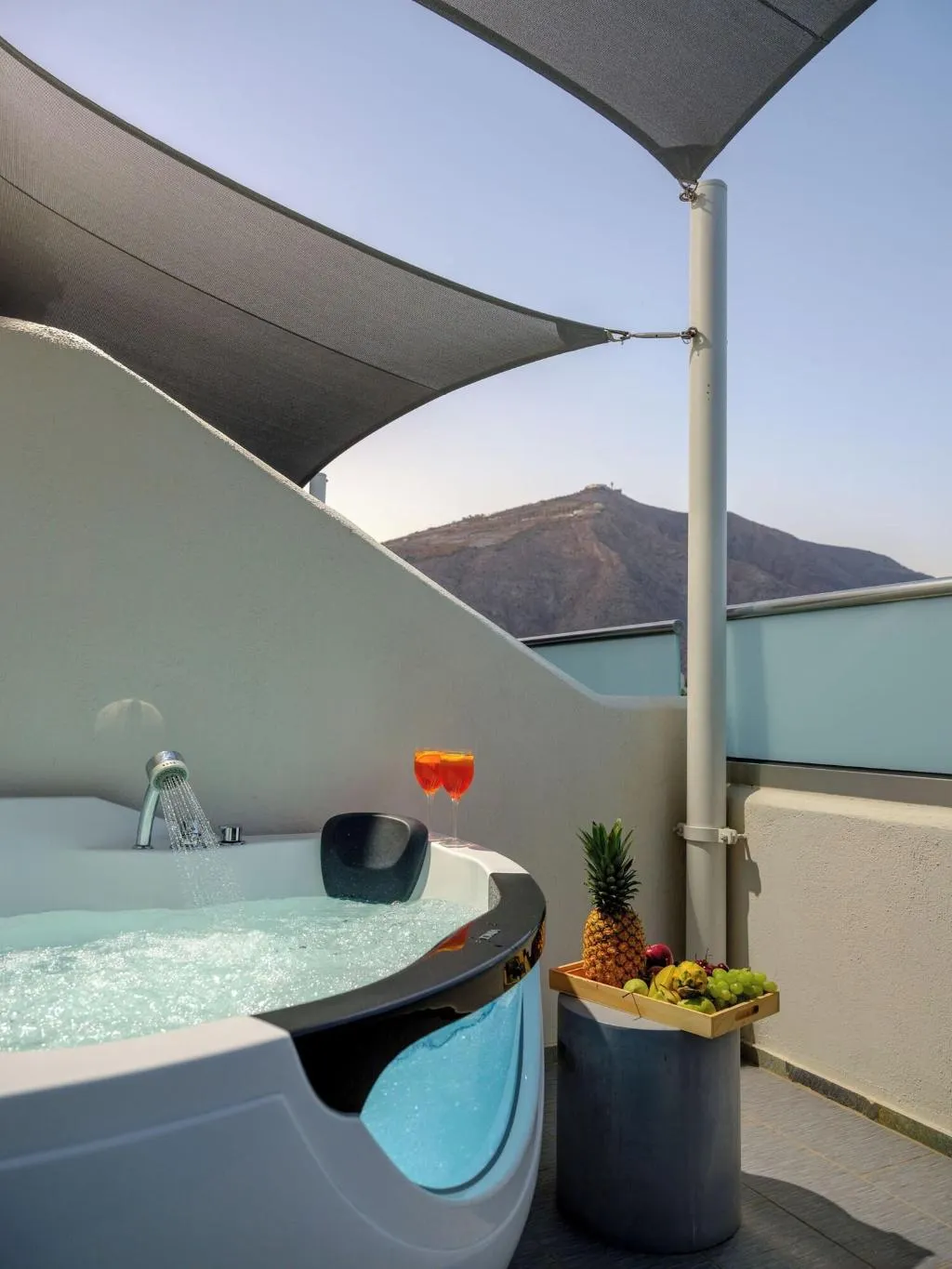 Terrace, Smaragdi Hotel, Santorini