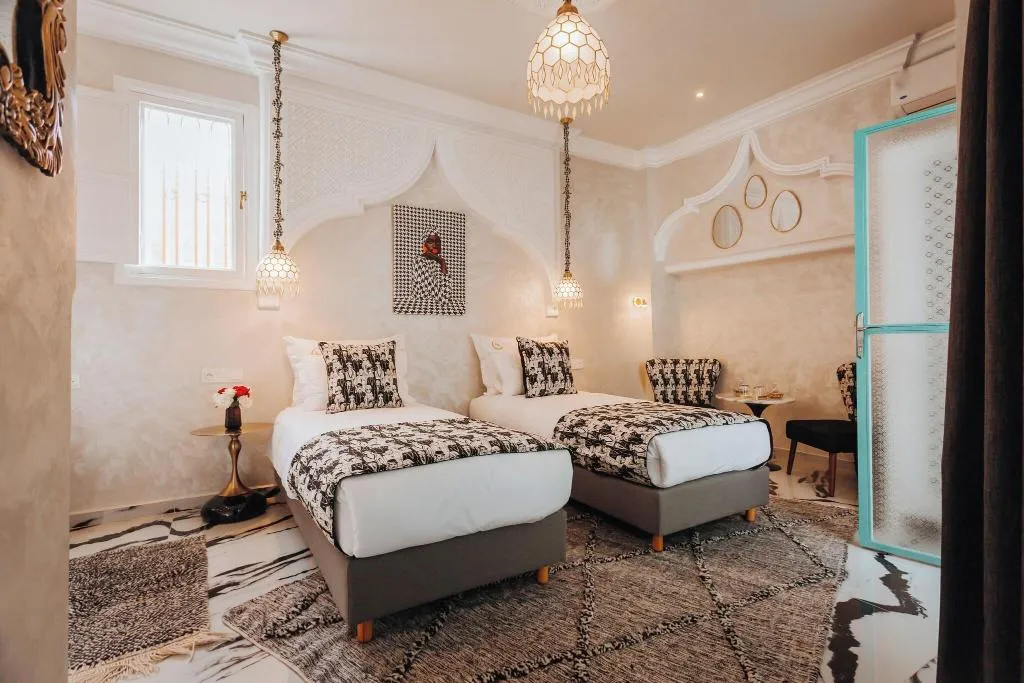 JUNIOR SUITE KING SIZE BED Room, Riad Andalla Spa, Marrakech