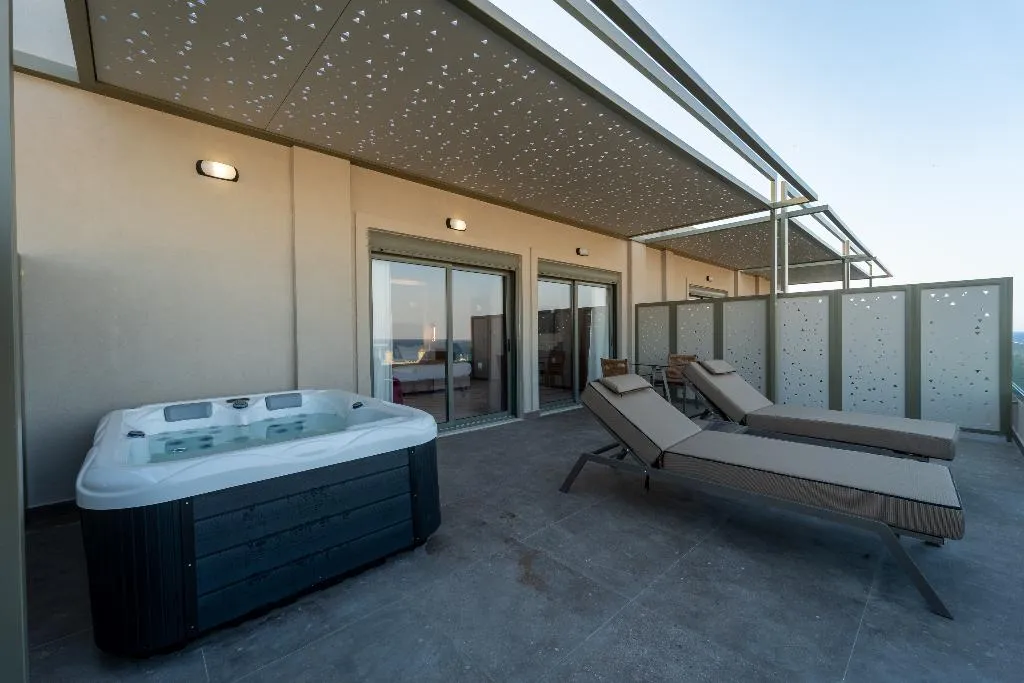 SUITE DELUXE ONE BED Room, Philia Center Suites, Rhodes