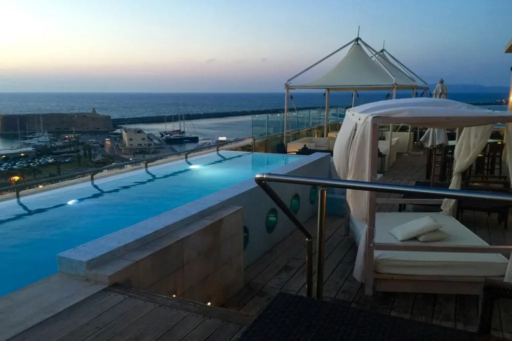 Pool, GDM Megaron,Historical Monument Hotel, Crete